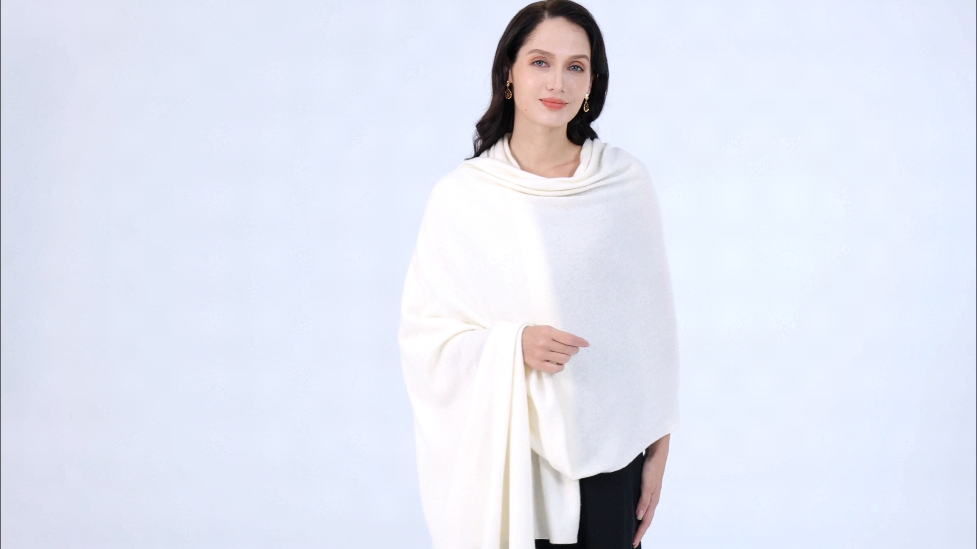 RYYOYY Luxury 100% Cashmere Wrap Soft Scarf Stole Knitted Shawl